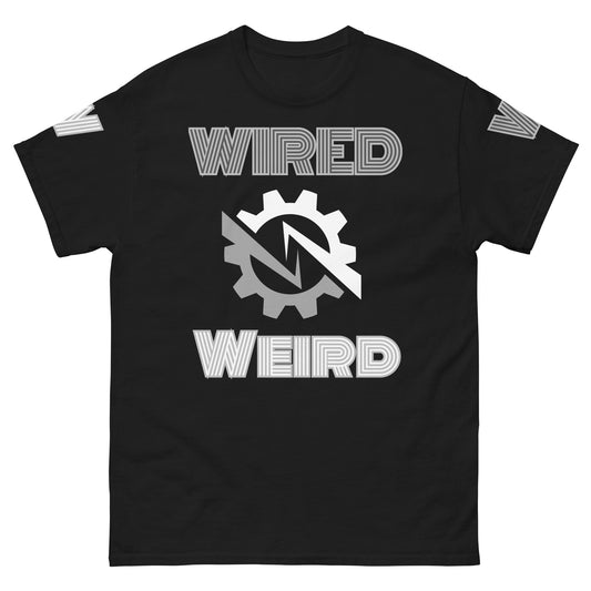 Wired Weird classic Unisex tee Black/White/Gray
